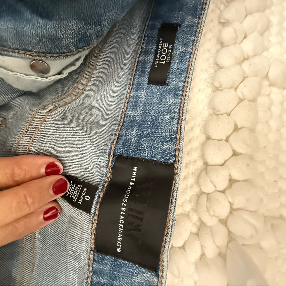 White House Black Market Light Blue Boot Cut Jeans